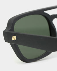 Le Specs Unwritten Straw Sunglasses Black