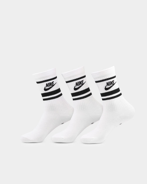 Nike Men's Sportswear Everyday Essential Crew Sock 3 Pack White/Black/Black