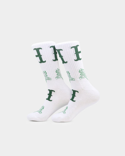 HUF Duality Socks White