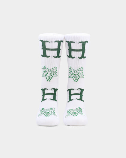 HUF Duality Socks White
