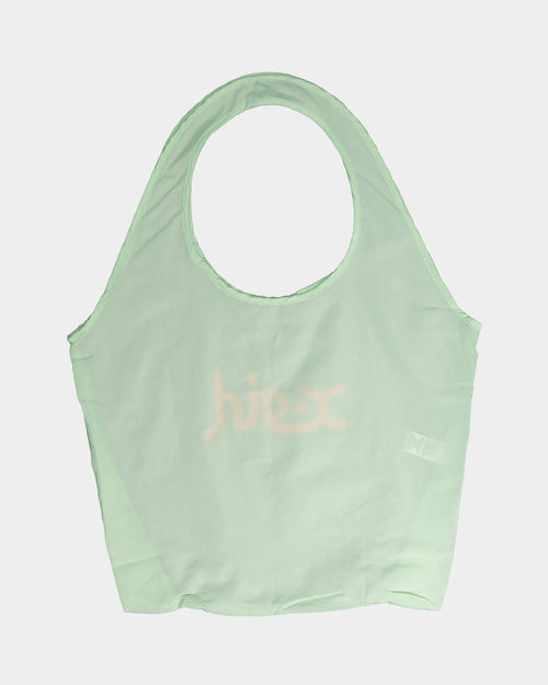X-Girl Mills Logo Shopper Bag Lime