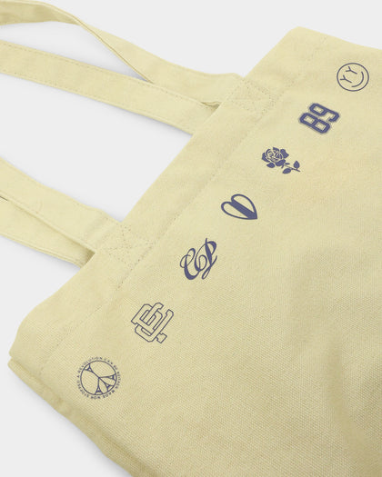 Carre Rosewide Vintage Tote Bag Off White