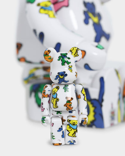 Medicom Toy Be@rbrick X Grateful Dead 100% & 400% Figure Set White