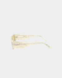 PYRA El Capitan Sunglasses Cream Marble/Light Yellow Lens