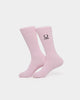 Fred Perry X Raf Simons Embroidered Socks Light Pink