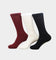X-Large Unisex Club Sock 3 Pack Multi-Coloured