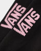 Vans Women's Kickin' It Crew Socks Black/Pink