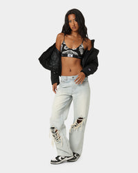 Calvin Klein Women's 1996 Cotton Unlined Bralette Snake