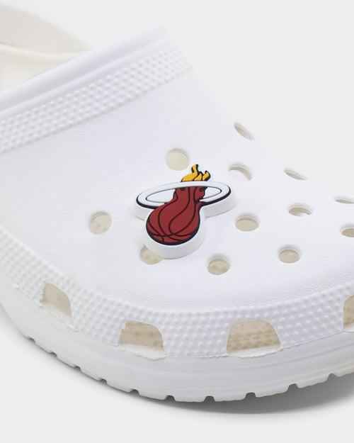 Crocs Miami Heat Logo Charm Jibbitz Original Team Colours