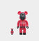 Medicom Toy Be@rbrick X Squid Games Circle Guard 100% & 400% Figure Set Red/Black