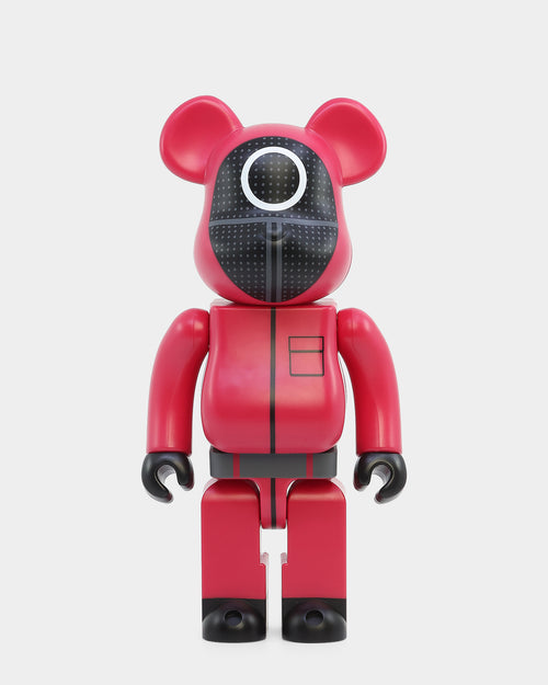 Medicom Toy Be@rbrick X Squid Games Circle Guard 1000% Figure Red/Black