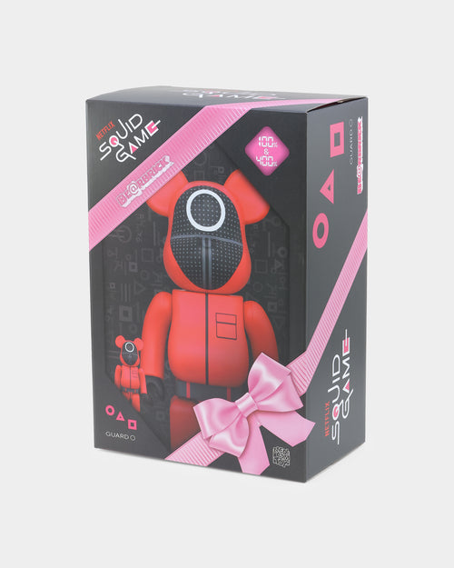 Medicom Toy Be@rbrick X Squid Games Circle Guard 1000% Figure Red/Black