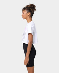 Black Sabbath Women's Paranoid Crop T-Shirt White