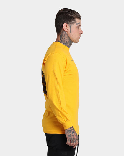 4HUNNID Roll The Dice Long Sleeve T-Shirt Mustard