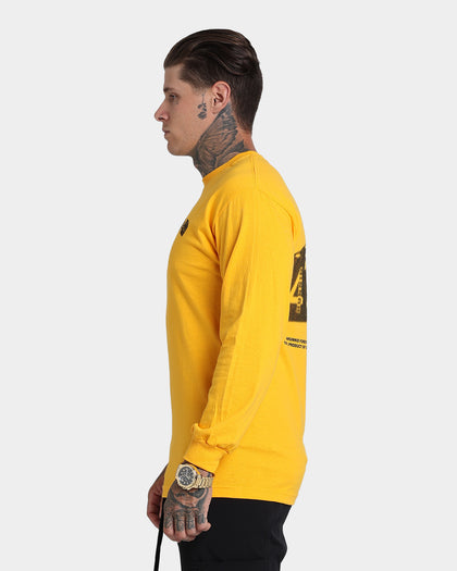 4HUNNID Roll The Dice Long Sleeve T-Shirt Mustard