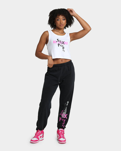 Sex Pistols No Future Track Pants Washed Black