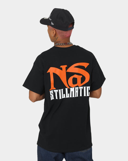 Nas One Mic T-Shirt Black