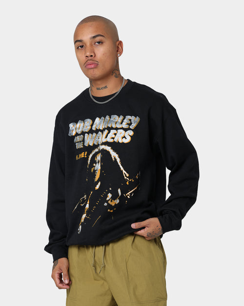 Bob Marley The Wailers Live Crewneck Black
