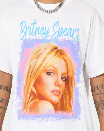Britney Spears 80s Pastel T-Shirt White