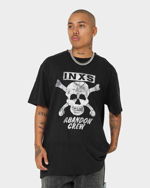 INXS Abandon Crewneck T-Shirt Washed Black