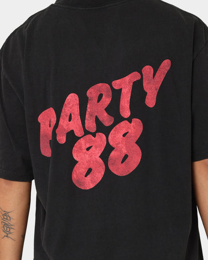 INXS Abandon Crewneck T-Shirt Washed Black