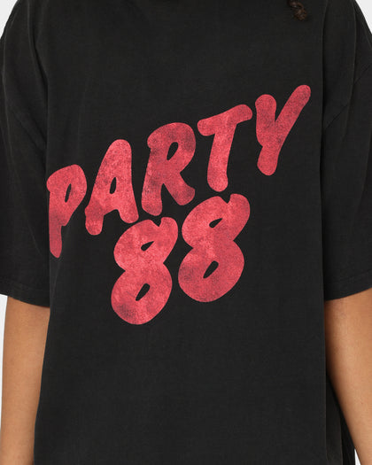 INXS Abandon Crewneck T-Shirt Washed Black