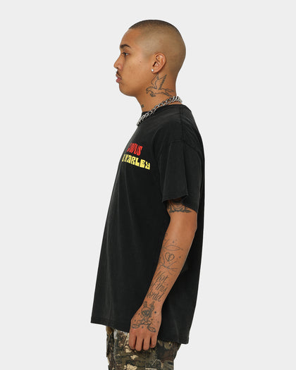 Bob Marley One Love One Heart Vintage T-Shirt Washed Black