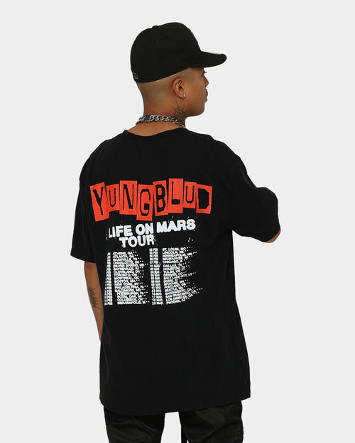 YUNGBLUD Life On Mars Tour Vintage T-Shirt Washed Black