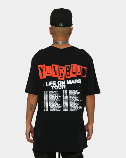 YUNGBLUD Life On Mars Tour Vintage T-Shirt Washed Black