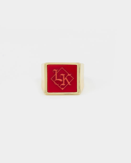 Last Kings The Throne Ring Red/Gold