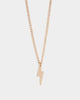 Wild For The Weekend Lightning Pendant Necklace Gold