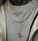 Wild For The Weekend Double Necklace With Bear Pendant Silver