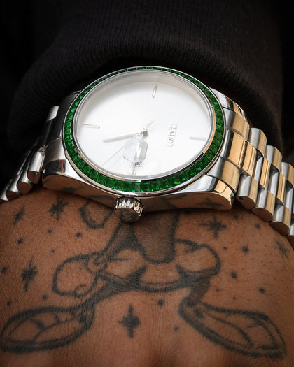 Saint Morta De Couler Watch Silver/Green