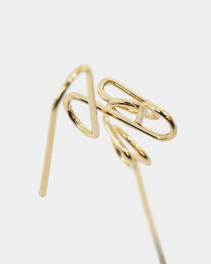 Raising Hell Women's Love Earring Cuff Gold