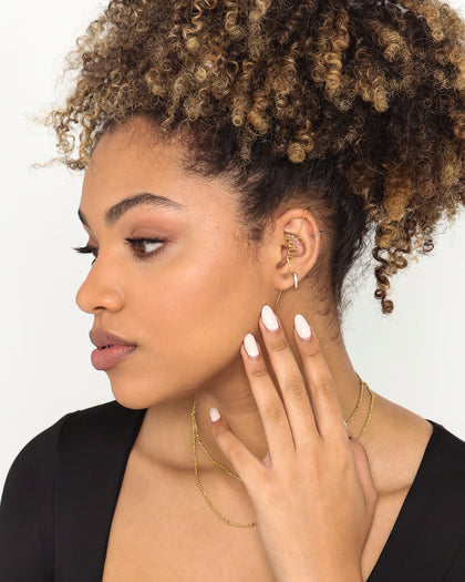 Raising Hell Women's Love Earring Cuff Gold