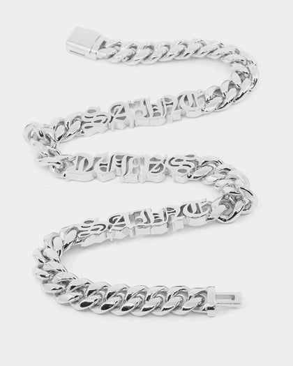Saint Morta The 3 Saints Chain Necklace White Gold