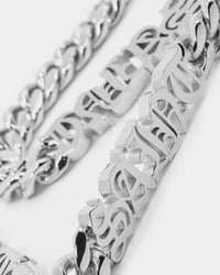 Saint Morta The 3 Saints Chain Necklace White Gold