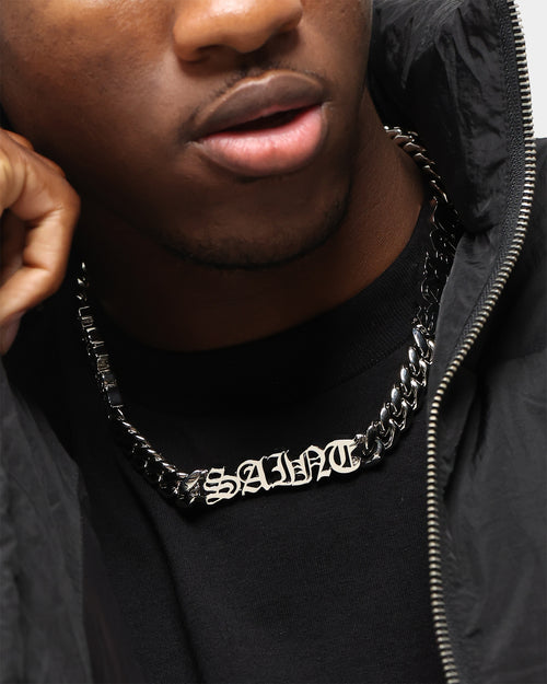 Saint Morta The 3 Saints Chain Necklace White Gold