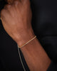 Saint Morta Micro Coloured Tennis Bracelet Gold/Brown