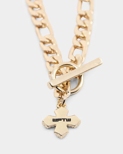 Wild for the Weekend T Bar Cross Bracelet Gold