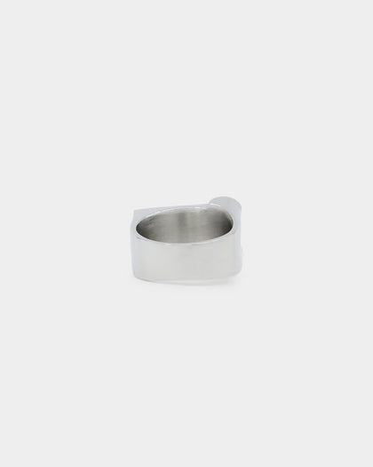 Loiter Breaking Bones Ring Silver/Black
