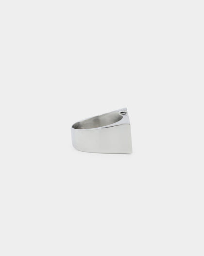 Loiter Breaking Bones Ring Silver/Black