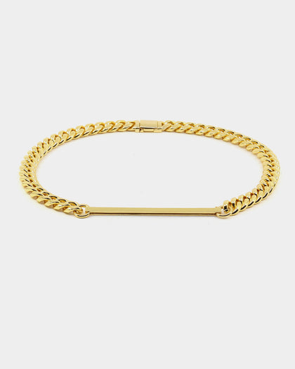 Saint Morta Custom Alpha 5 Letter Chain Gold