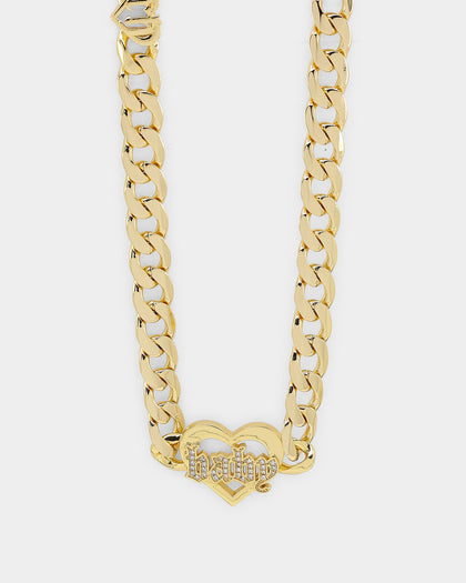 Raising Hell Women's Love Your Girl Chain Iced Gold