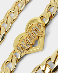 Raising Hell Women's Love Your Girl Chain Iced Gold
