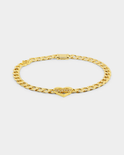 Raising Hell Women's Love Your Girl Chain Iced Gold