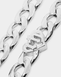 Raising Hell Women's Love Your Girl Chain Iced White Gold