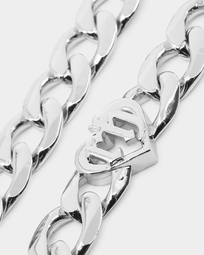 Raising Hell Women's Love Your Girl Chain Iced White Gold