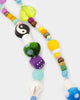 Raising Hell Women's Statement Bead Double Chain Necklace Multi-Coloured