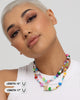 Raising Hell Women's Statement Bead Double Chain Necklace Multi-Coloured